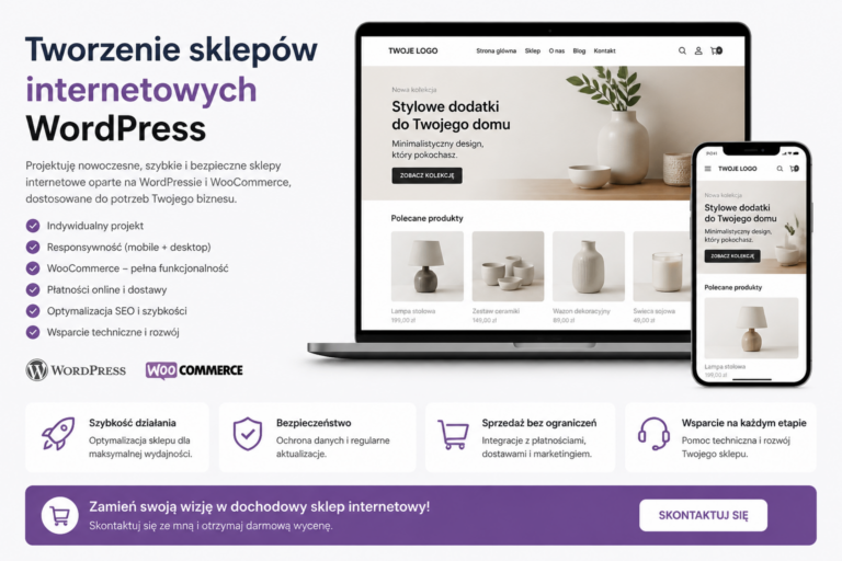 tworzenie sklepów internetowych wordpress